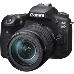 Canon 90D com Lente 18-135mm - Câmera 32.5MP, Vídeo 4K, WiFi, Bluetooth