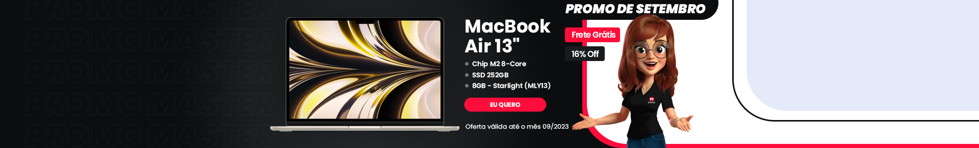 Ofertas Setembro 2023 - MacBook Air MLY23