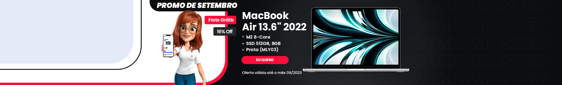 Ofertas Setembro 2023 - MacBook Air MLY03